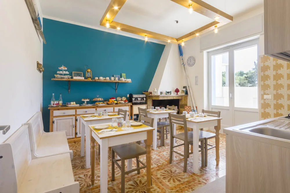 Sala comune per la colazione del B&B Villa Ginevra a Otranto (foto 2)